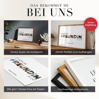 Personalisiertes Poster – Foto Collage FREUNDIN