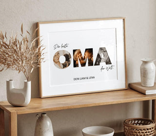 Personalisiertes Poster – Foto Collage OMA