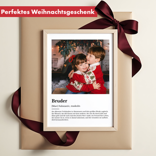 Personalisiertes Poster – Definition Bruder