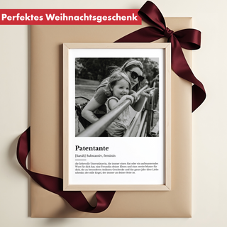 Personalisiertes Poster – Definition Patentante