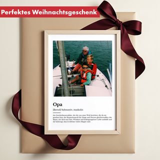 Personalisiertes Poster – Definition Opa