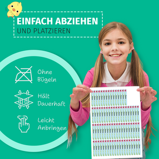Aufkleber Stifte "Namensaufkleber Kinder" – Motiv Insekten