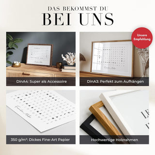 Personalisiertes Poster – Familien Wortsuche Querformat