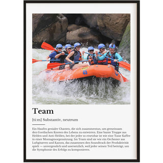 Personalisiertes Poster – Definition Team