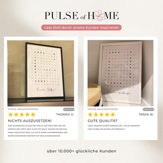 Personalisiertes Poster – Familien Wortsuche Hochformat