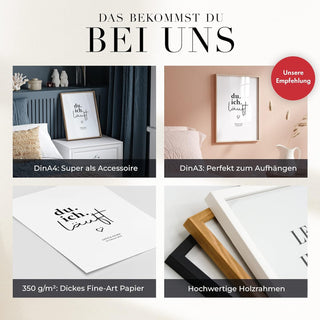 Personalisiertes Poster – Du Ich Läuft