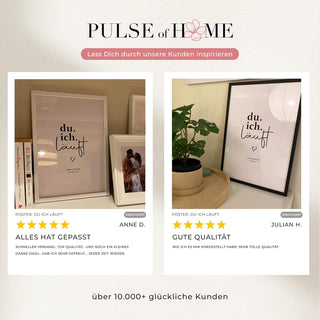 Personalisiertes Poster – Du Ich Läuft