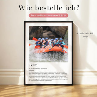 Personalisiertes Poster – Definition Team