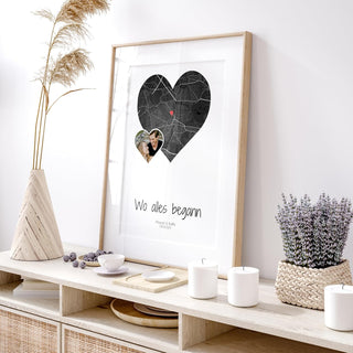 Personalisiertes Poster – Wo alles begann mit Foto