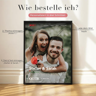 Personalisiertes Poster – Serien Design Hochformat