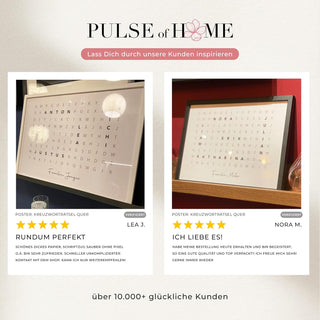 Personalisiertes Poster – Familien Wortsuche Querformat