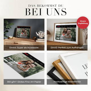 Personalisiertes Poster – Serien Design Querformat