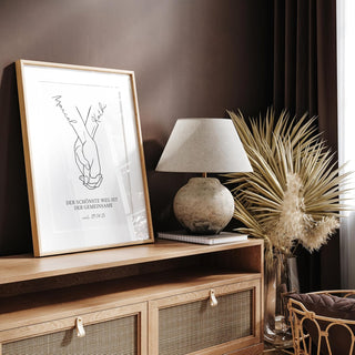 Personalisiertes Poster – Hand in Hand