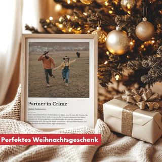 Personalisiertes Poster – Definition Partner in Crime