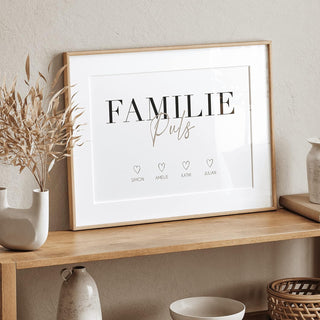 Personalisiertes Poster – Familie Puls