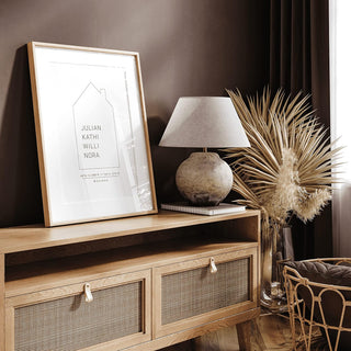 Personalisiertes Poster – Home Koordinaten