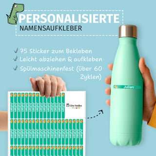 Personalisierte Namensaufkleber – Dinosaurier