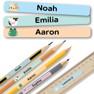 Personalisierte Namensaufkleber – Bauernhof-Tiere