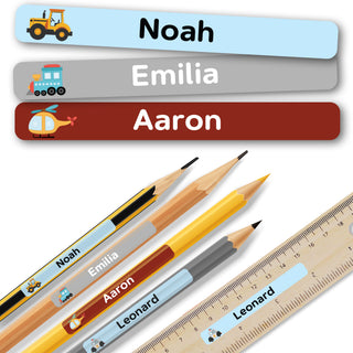 Personalisierte Namensaufkleber – Fahrzeuge