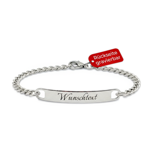 Graviertes Armband – Silber Paar