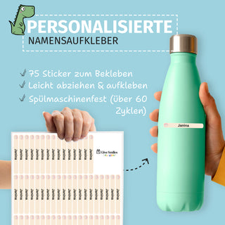 Personalisierte Namensaufkleber – Rosa