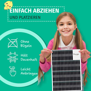 Aufkleber der Marke "Namensaufkleber Kinder" – Motiv Weltraum