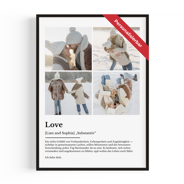 Personalisiertes Poster – 4 Foto Definition