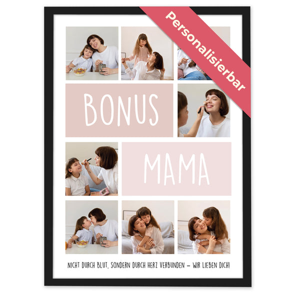 Personalisiertes Poster – 8Foto Collage Bonus MAMA