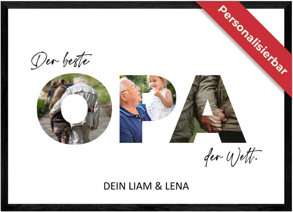 Personalisiertes Poster – Foto Collage OPA