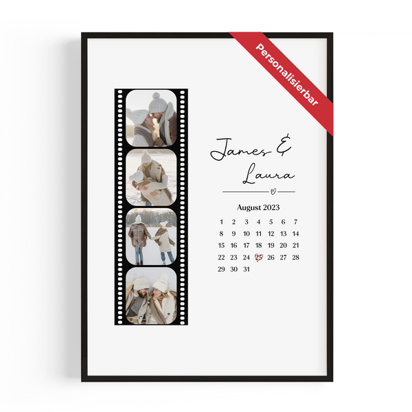 Personalisiertes Poster – 4 Foto Film